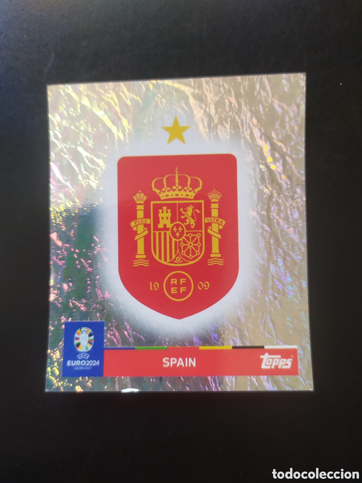 Cromos de F&uacute;tbol: UEFA EURO 2024 Germany stickers topps escudo ESP 1 Espa&ntilde;a