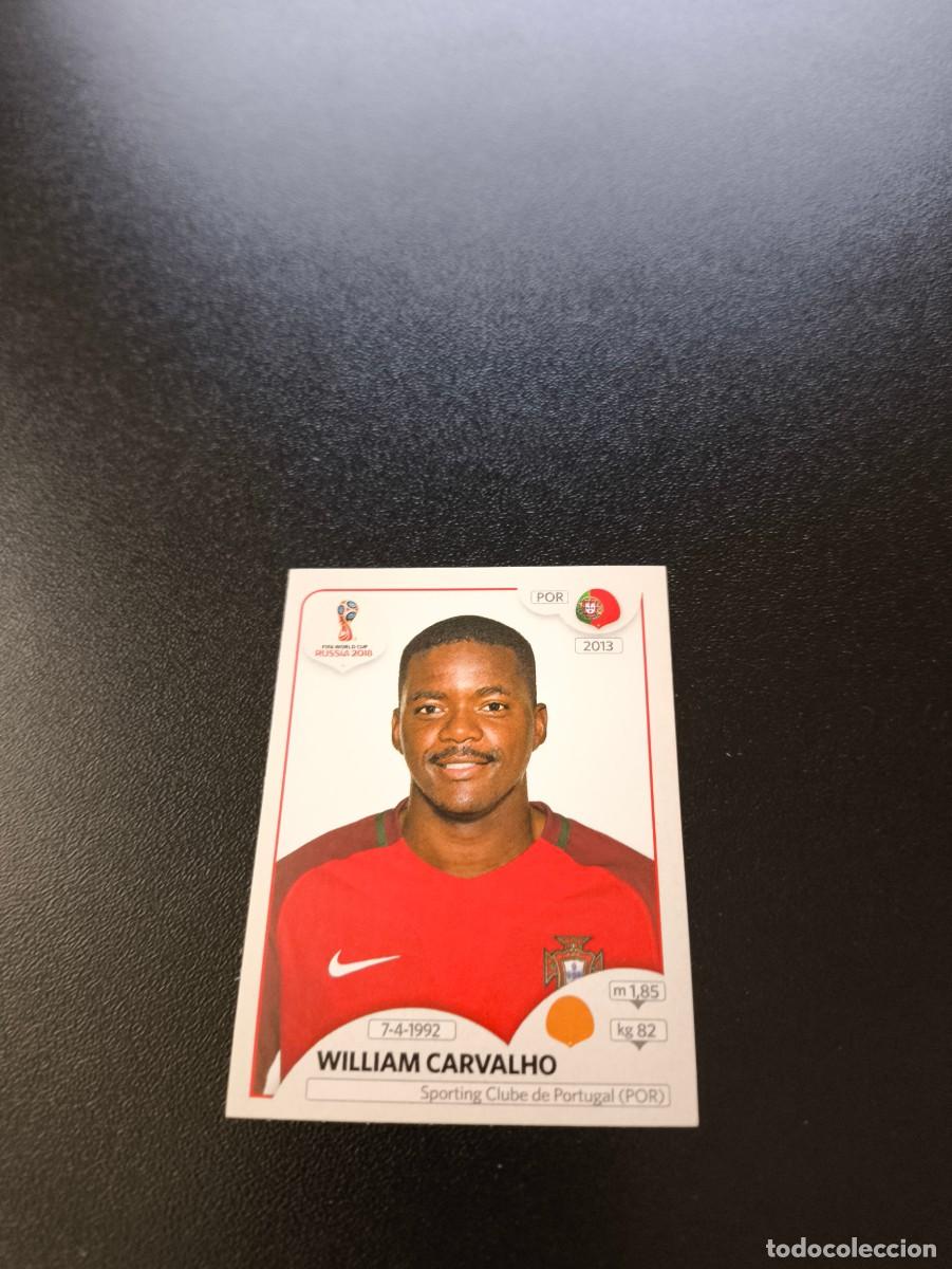 Cromos de F&uacute;tbol: 124 William Carvalho BETIS PORTUGAL SIN PEGAR FIFA WORLD CUP MUNDIAL RUSIA 2018 NO LIGA ESTE