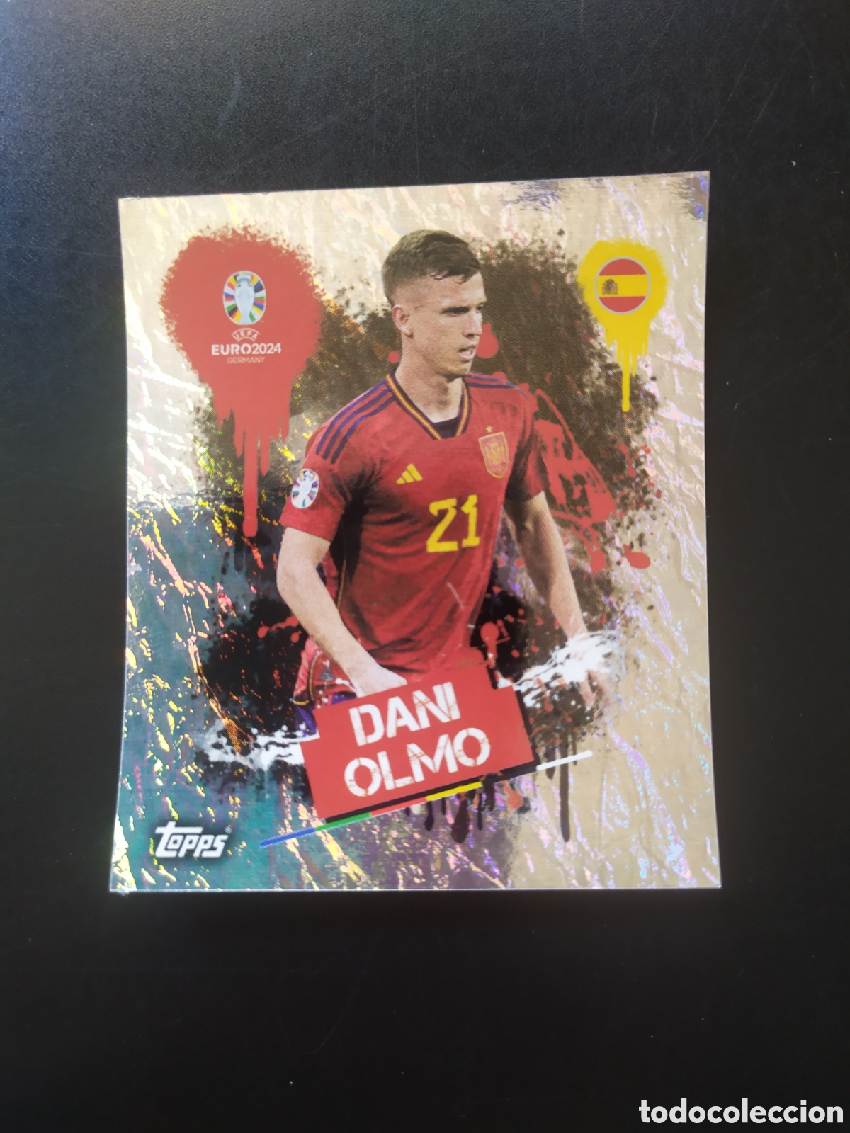 Cromos de F&uacute;tbol: UEFA EURO 2024 Germany stickers topps Olmo ESP 3 Espa&ntilde;a