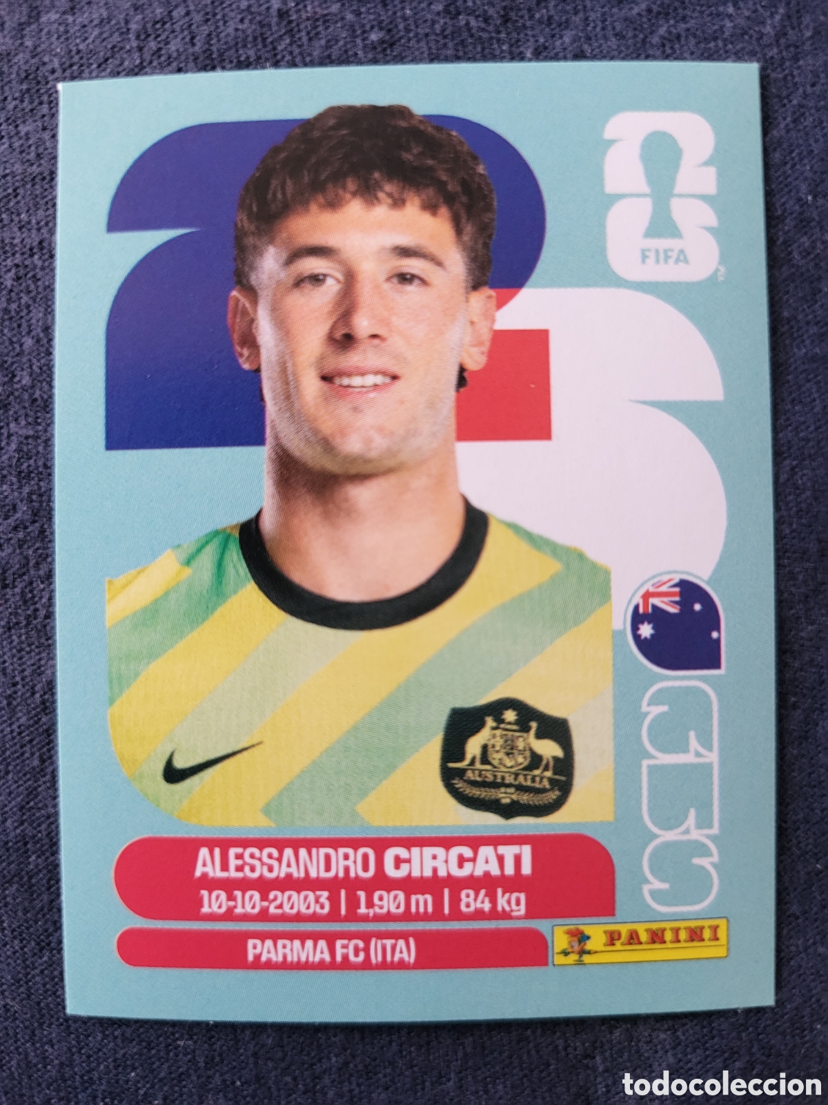 Cromos de F&uacute;tbol: AUS 5 Alejandro Circati [Sticker] / FIFA World Cup 2026