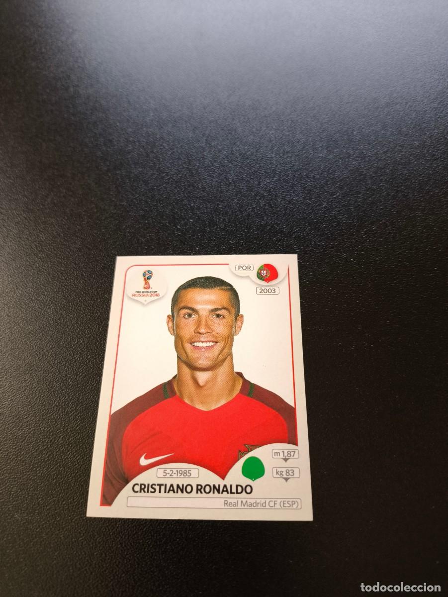 Cromos de F&uacute;tbol: 130 Cristiano Ronaldo REAL MADRID PORTUGAL SIN PEGAR FIFA WORLD CUP MUNDIAL RUSIA 2018 NO LIGA ESTE