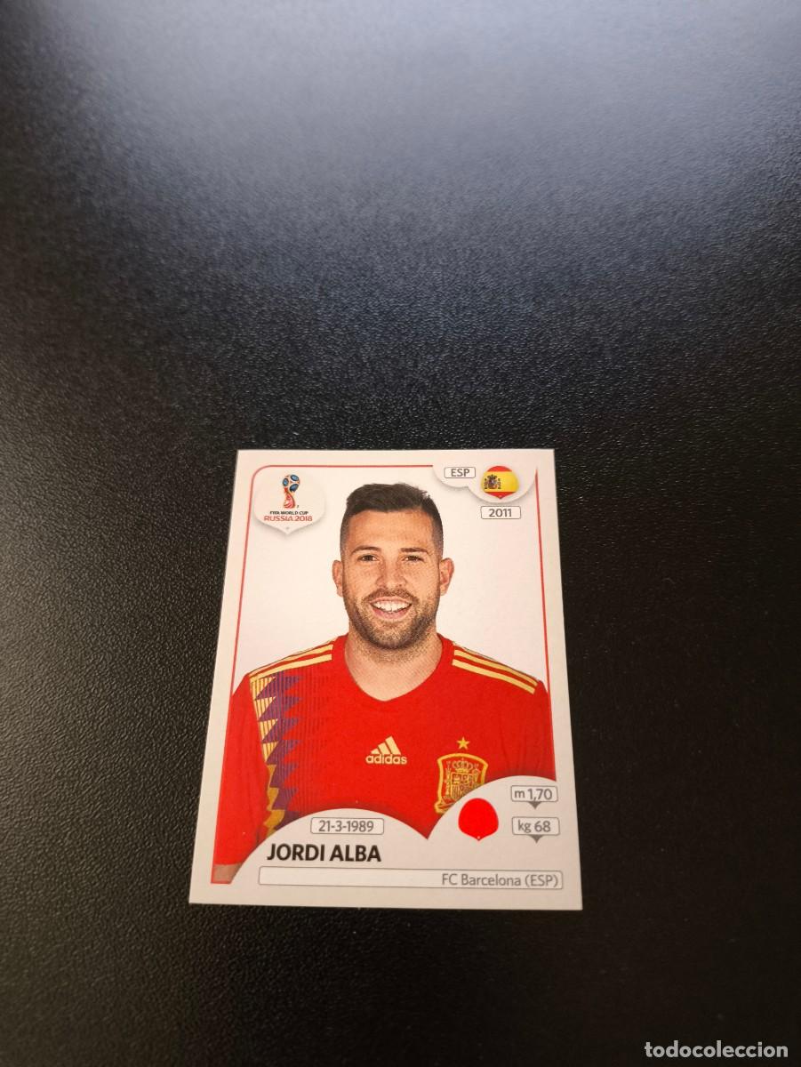 Cromos de F&uacute;tbol: 135 Jordi Alba BARCELONA ESPA&Ntilde;A SIN PEGAR FIFA WORLD CUP MUNDIAL RUSIA 2018 NO LIGA ESTE