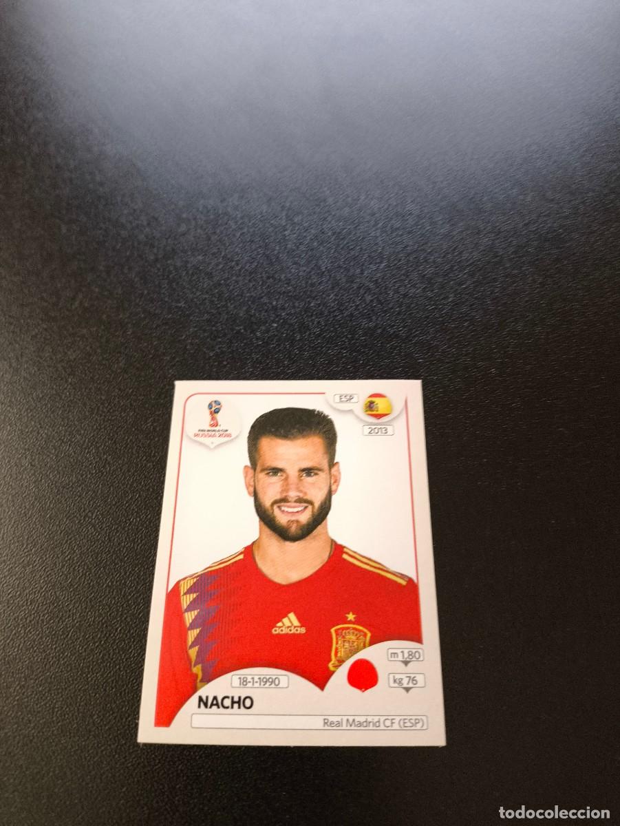 Cromos de F&uacute;tbol: 136 Nacho Fern&aacute;ndez REAL MADRID ESPA&Ntilde;A SIN PEGAR FIFA WORLD CUP MUNDIAL RUSIA 2018 NO LIGA ESTE