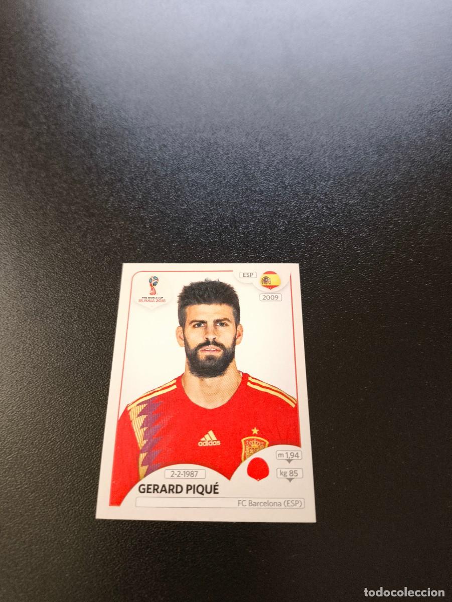 Cromos de F&uacute;tbol: 138 Gerard Piqu&eacute; BARCELONA ESPA&Ntilde;A SIN PEGAR FIFA WORLD CUP MUNDIAL RUSIA 2018 NO LIGA ESTE