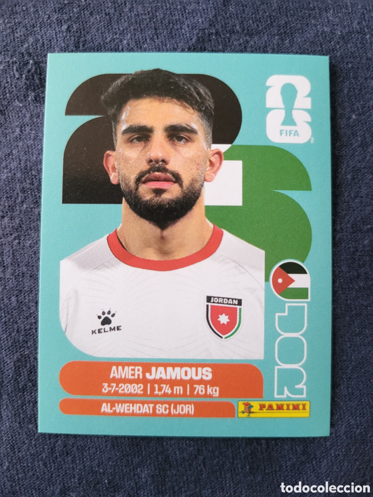 Cartes &agrave; collectionner de Football: JOR 14 Amer Jamous [Sticker] / FIFA World Cup 2026