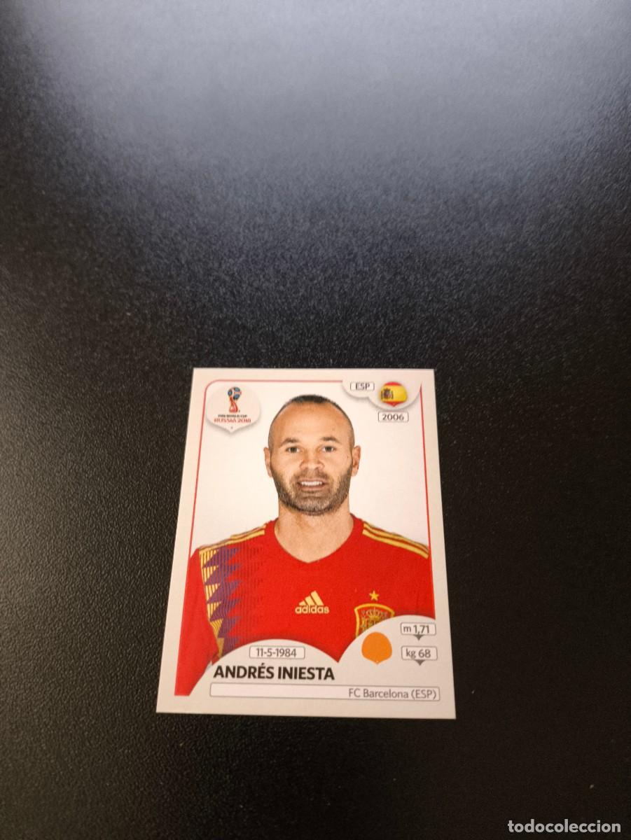 Figurine di Calcio: 146 Andr&eacute;s Iniesta BARCELONA ESPA&Ntilde;A SIN PEGAR FIFA WORLD CUP MUNDIAL RUSIA 2018 NO LIGA ESTE