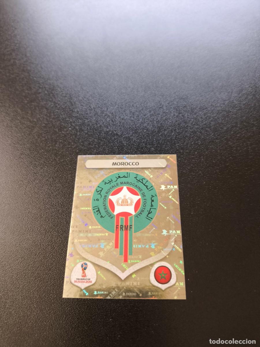 Cromos de F&uacute;tbol: 152 ESCUDO EMBLEMA MARRUECOS SIN PEGAR FIFA WORLD CUP MUNDIAL RUSIA 2018 NO LIGA ESTE