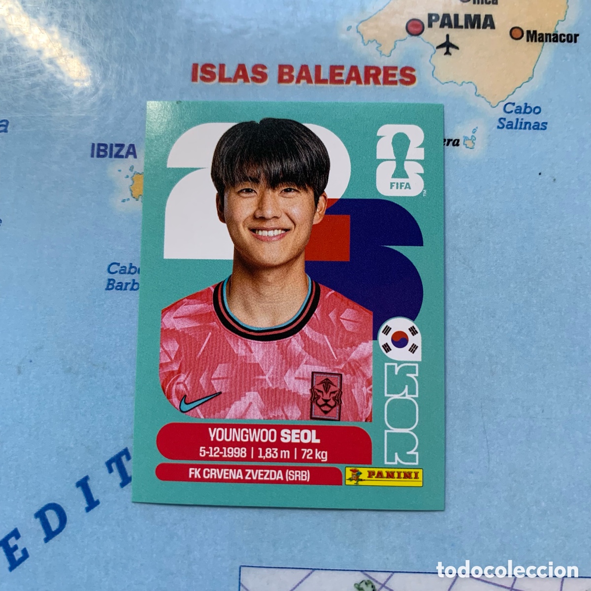 Cromos de F&uacute;tbol: Korea numero 6 cromo panini Mundial Fifa World Cup 2026