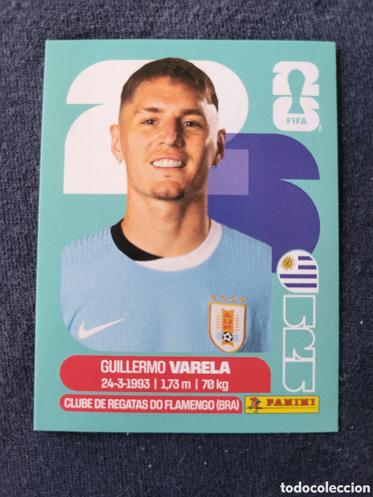 Cromos de F&uacute;tbol: URU 8 Guillermo Varela [Sticker] / FIFA World Cup 2026