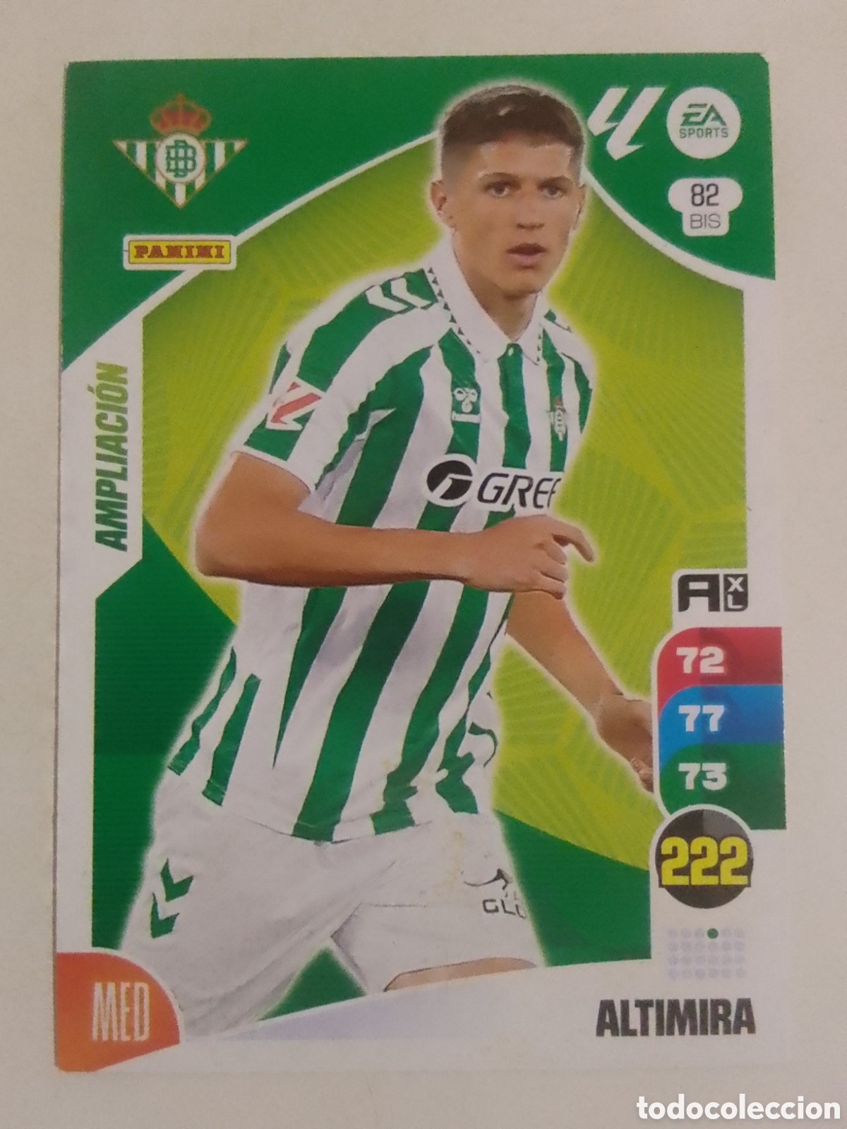 Cromos de F&uacute;tbol: Adrenalyn XL 2024-25 n&deg; 82 BIS Altimira &bull; Betis. AMPLIACI&Oacute;N.