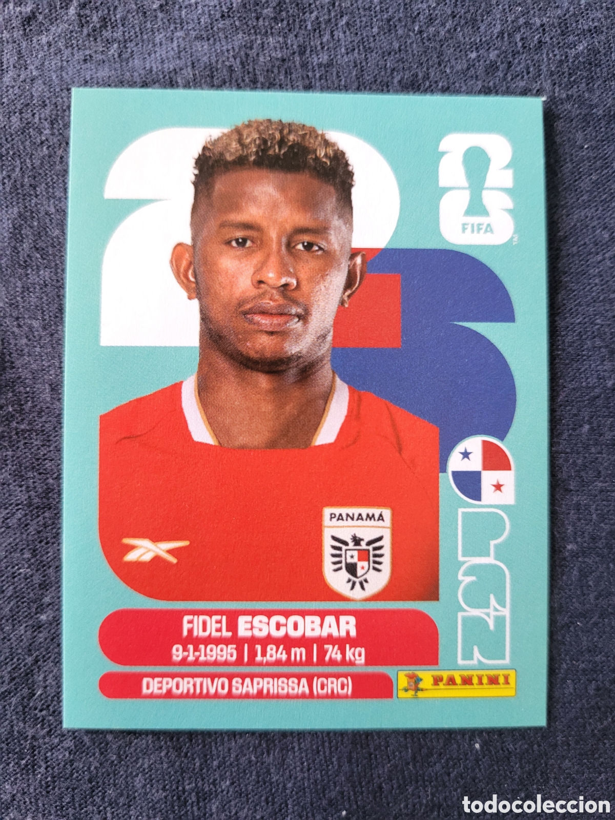 Cromos de F&uacute;tbol: PAN 4 Fidel Escobar [Sticker] / FIFA World Cup 2026