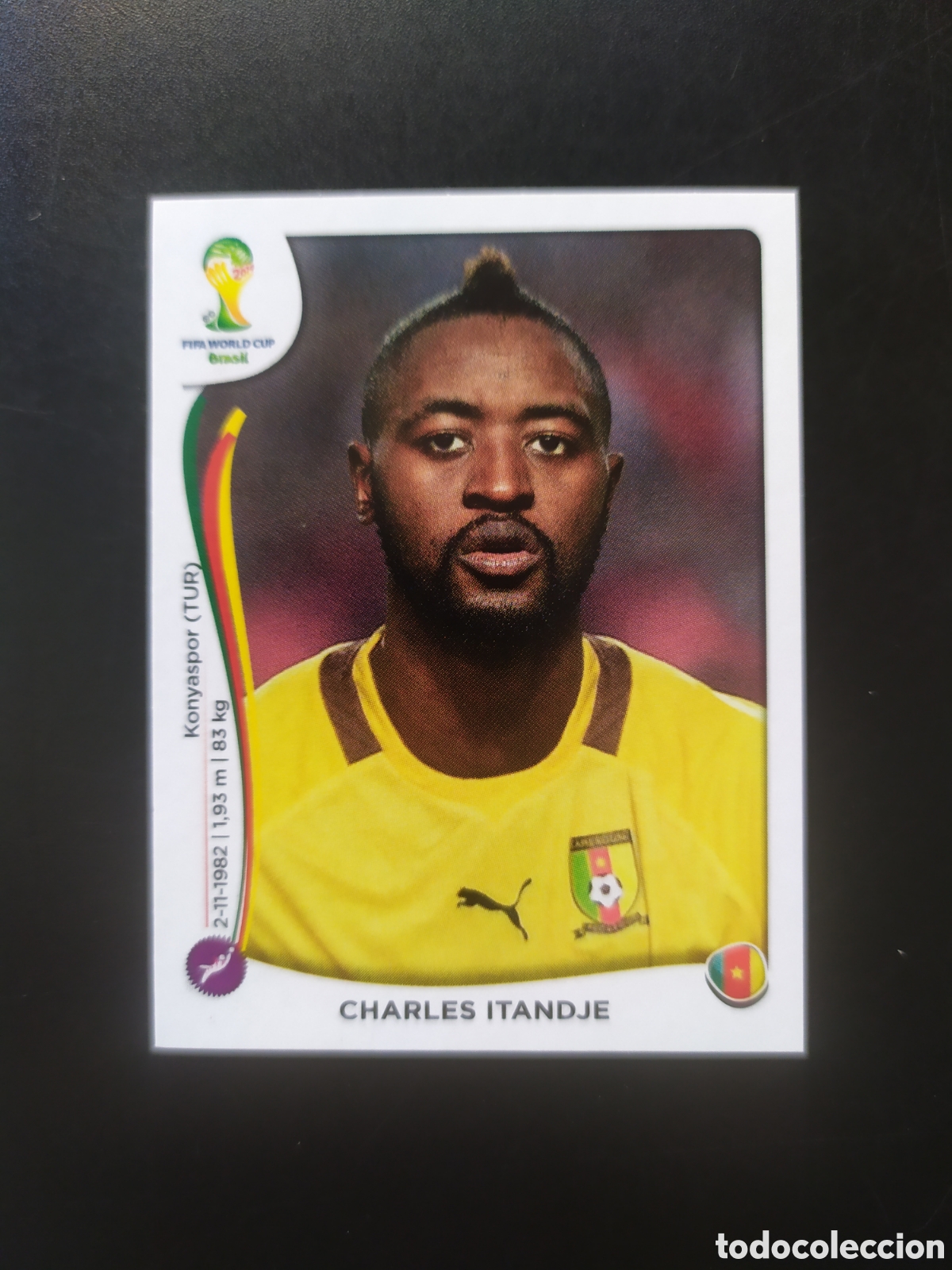 Cromos de Futebol: Mundial FIFA Brasil 2014 panini Itandje n&deg; 91 Camerun