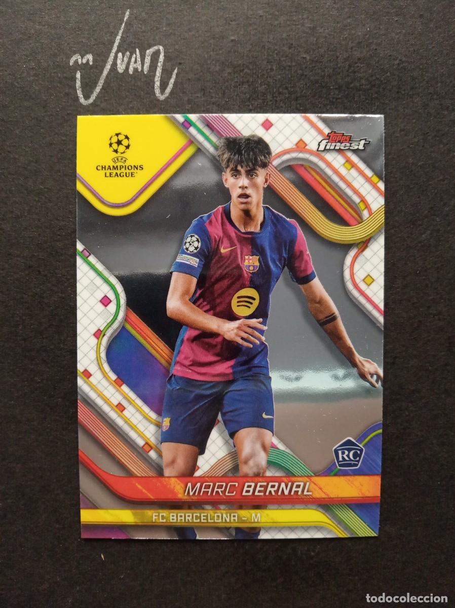 Cromos de F&uacute;tbol: N&ordm; 93 ROOKIE MARC BERNAL FC BARCELONA ⚽ TOPPS &reg; FINEST UEFA CHAMPIONS LEAGUE 2024 2025 24 25 NUEVO
