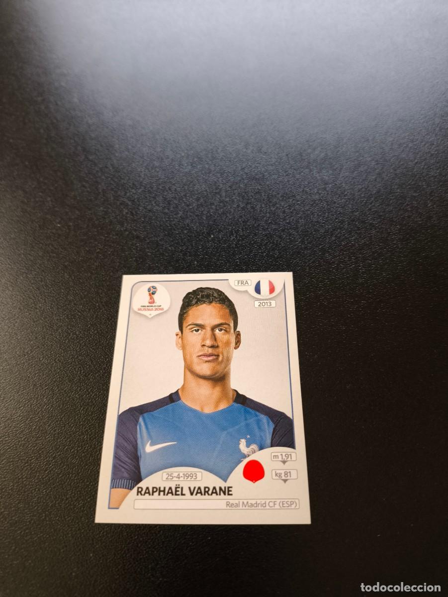 Cromos de F&uacute;tbol: 195 Rapha&euml;l Varane REAL MADRID FRANCIA SIN PEGAR FIFA WORLD CUP MUNDIAL RUSIA 2018 NO LIGA ESTE