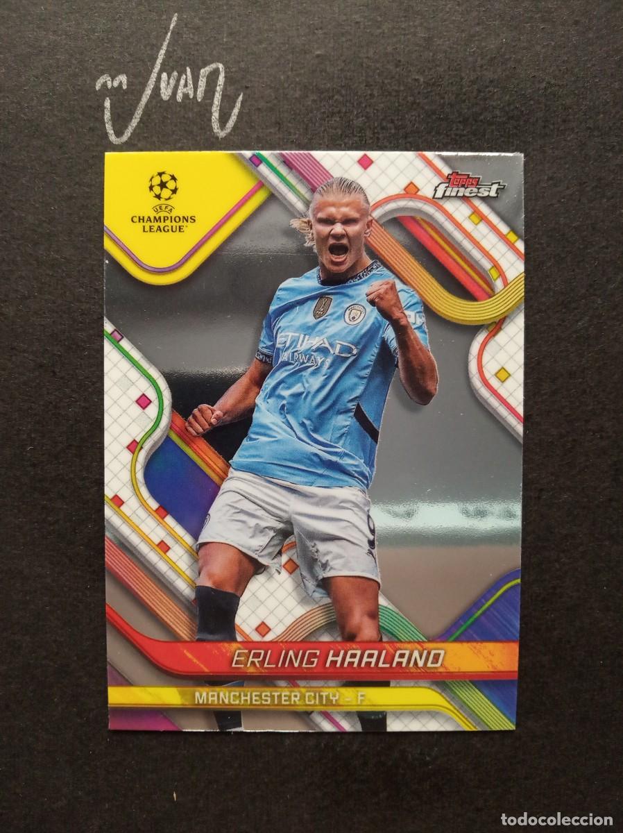 Cromos de F&uacute;tbol: N&ordm; 50 HAALAND MANCHESTER CITY NORUEGA ⚽ TOPPS &reg; FINEST UEFA CHAMPIONS LEAGUE 2024 2025 24 25 NUEVO