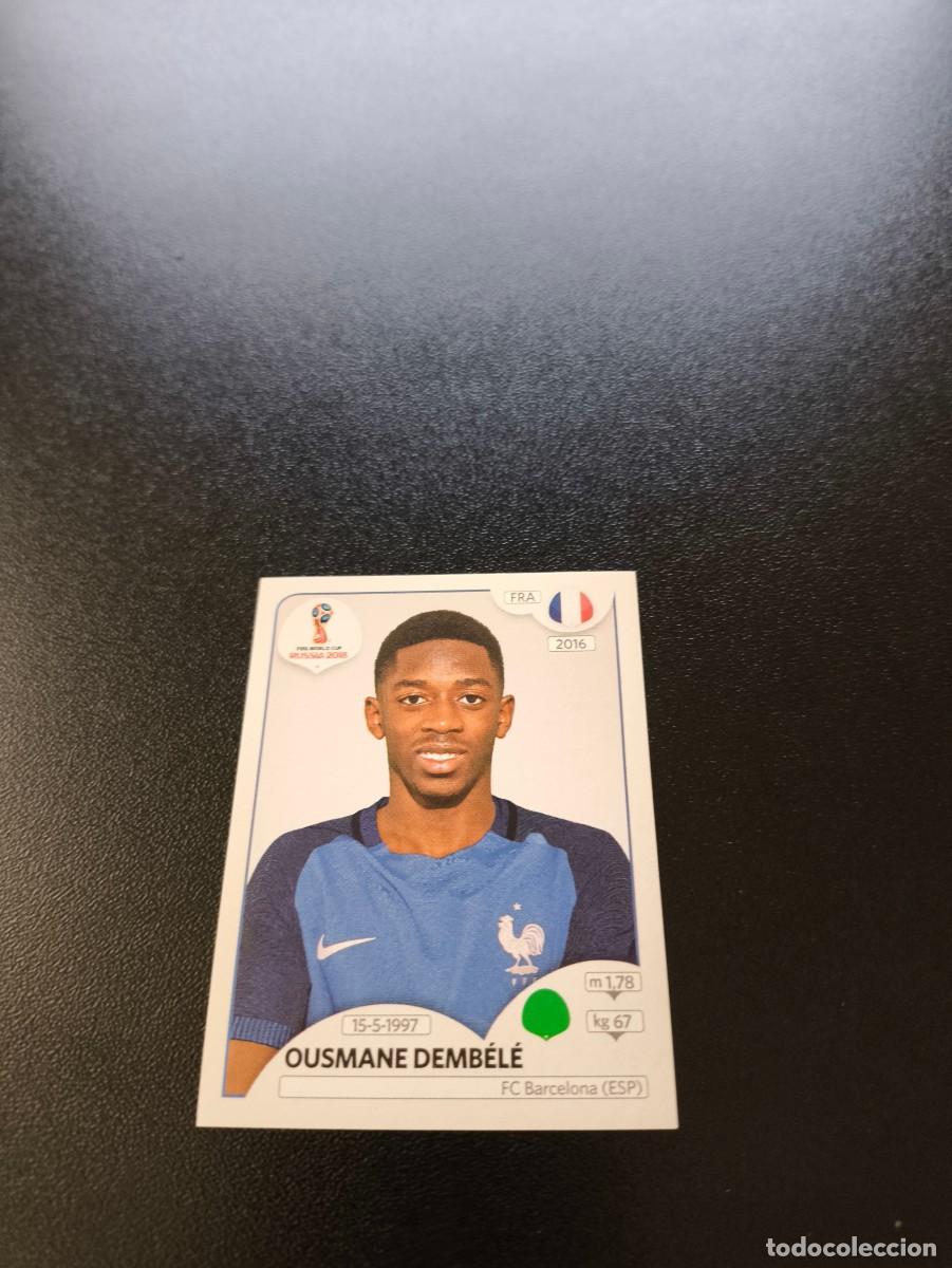 Cromos de F&uacute;tbol: 210 Ousmane Demb&eacute;l&eacute; ROOKIE PSG FRANCIA SIN PEGAR FIFA WORLD CUP MUNDIAL RUSIA 2018 NO LIGA ESTE