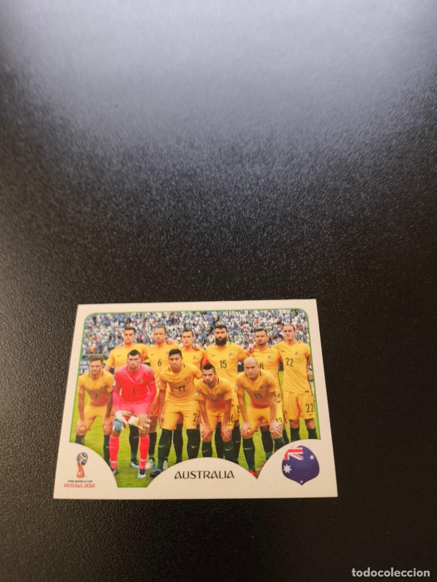 Cromos de F&uacute;tbol: 213 TEAM EQUIPO AUSTRALIA SIN PEGAR FIFA WORLD CUP MUNDIAL RUSIA 2018 NO LIGA ESTE