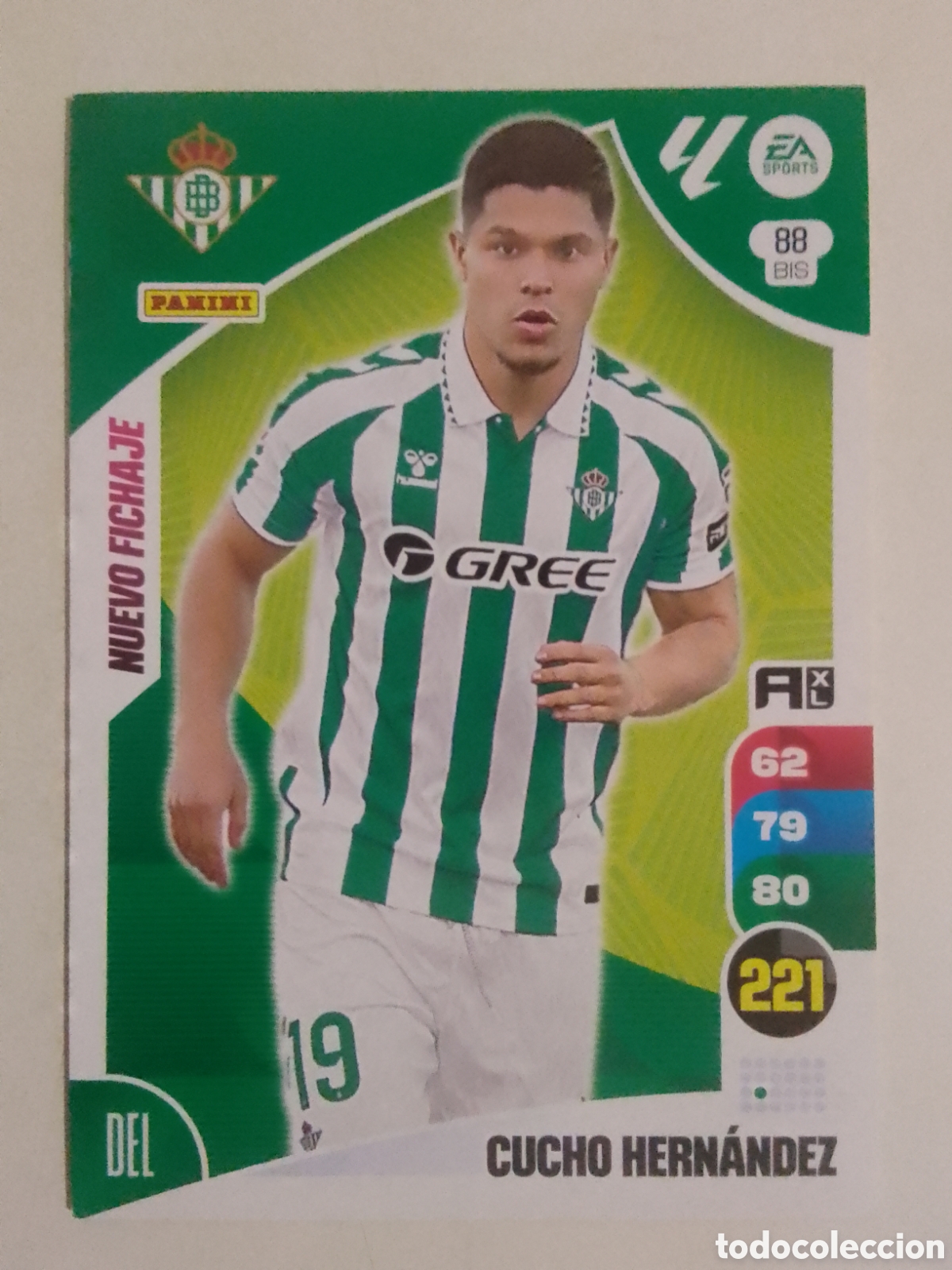 Cromos de F&uacute;tbol: Adrenalyn XL 2024-25 n&deg; 88 BIS Chucho Hern&aacute;ndez &bull; Betis. NUEVO FICHAJE.