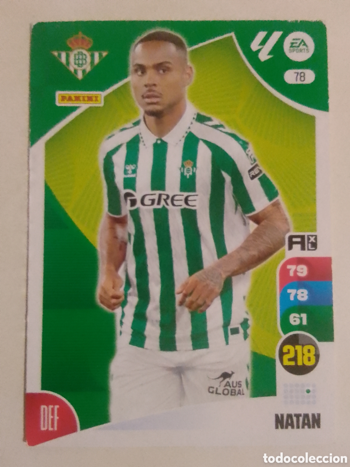 Cromos de F&uacute;tbol: Adrenalyn XL 2024-25 n&deg; 78 Natan &bull; Betis.