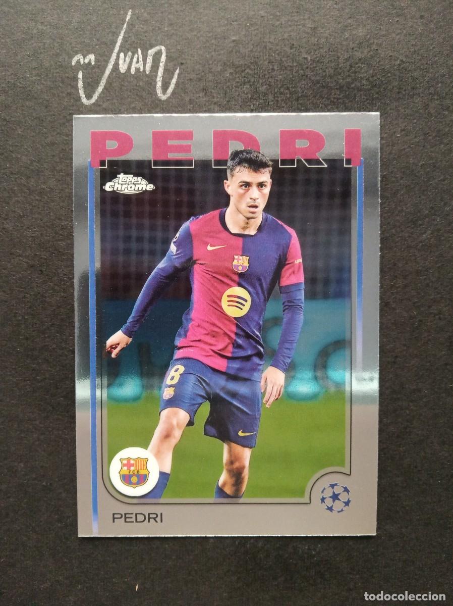 Cromos de F&uacute;tbol: N&ordm; 174 PEDRI FC BARCELONA ESPA&Ntilde;A ⚽ TOPPS &reg; CHROME UCC UEFA CLUB COMPETITIONS 2024 2025 24 25 NUEVO