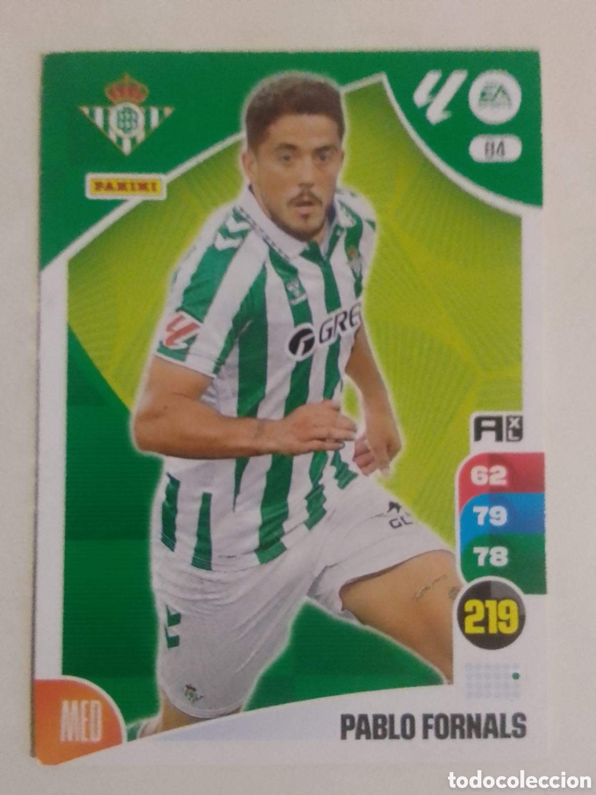 Cromos de F&uacute;tbol: Adrenalyn XL 2024-25 n&deg; 84 Pablo Fornals &bull; Betis.