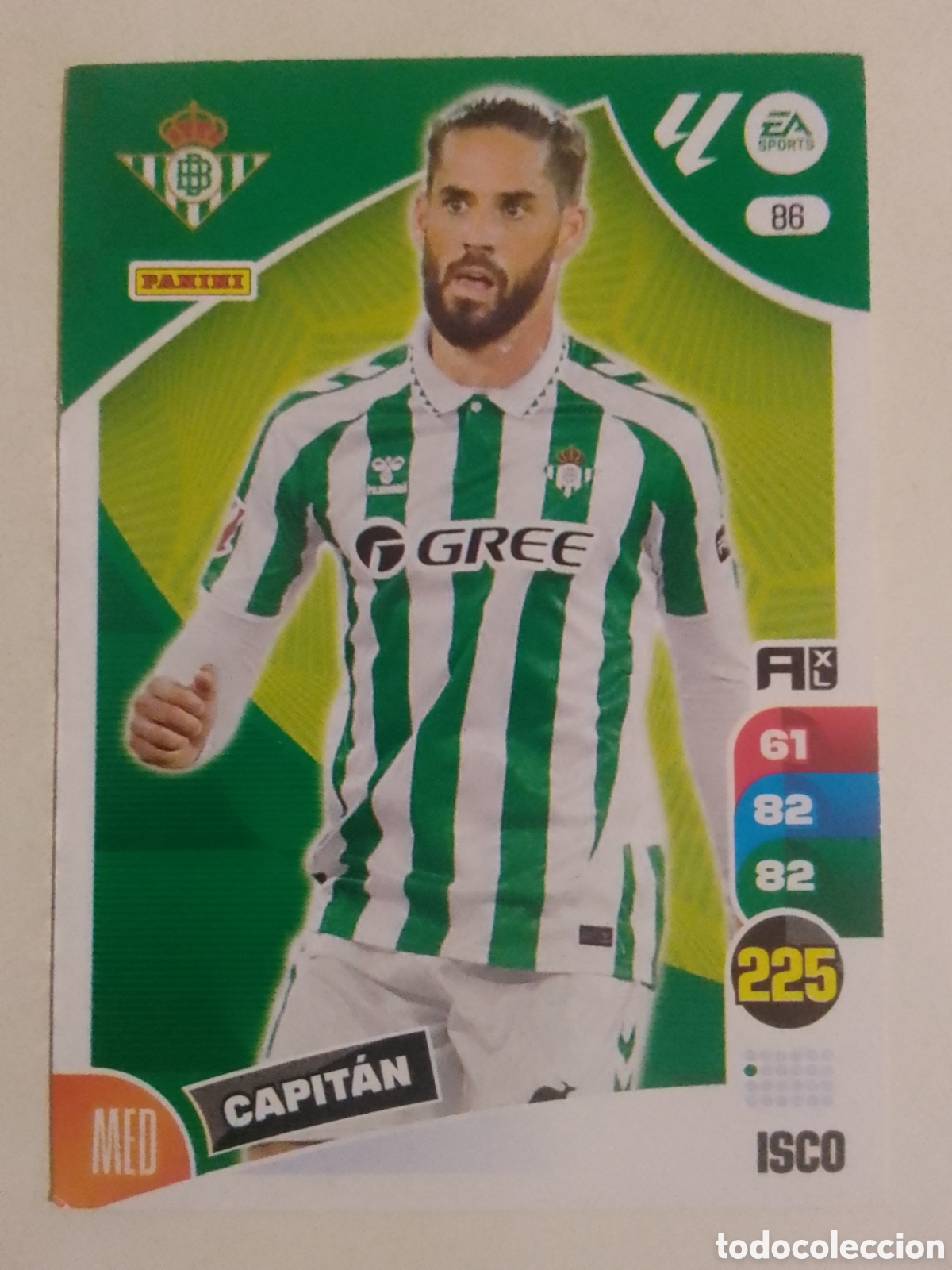 Cromos de F&uacute;tbol: Adrenalyn XL 2024-25 n&deg; 86 Isco &bull; Betis. CAPIT&Aacute;N.