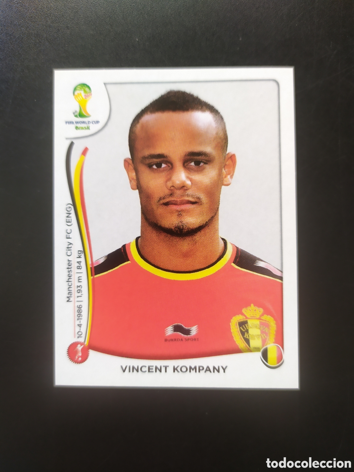 Cromos de F&uacute;tbol: Mundial FIFA Brasil 2014 panini Kompany n&deg; 567 B&eacute;lgica