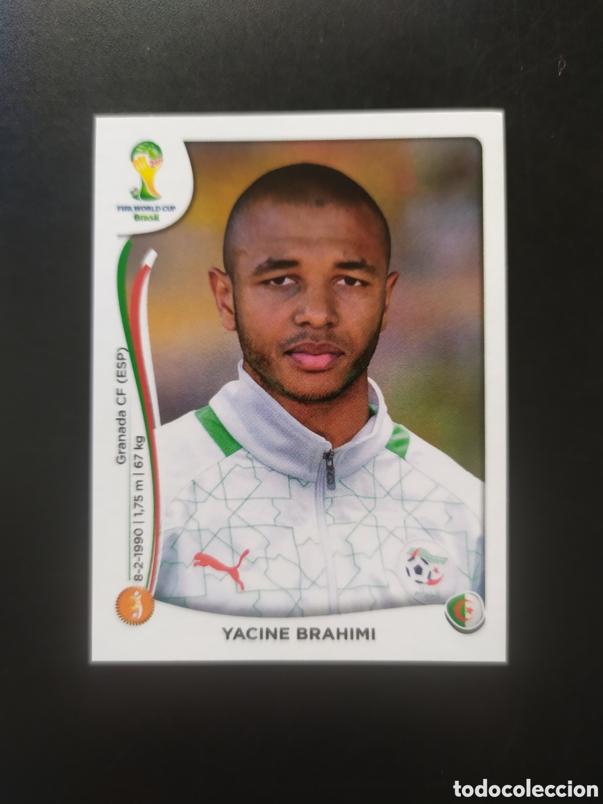 Cromos de F&uacute;tbol: Mundial FIFA Brasil 2014 panini Brahimi n&deg; 595 Argelia