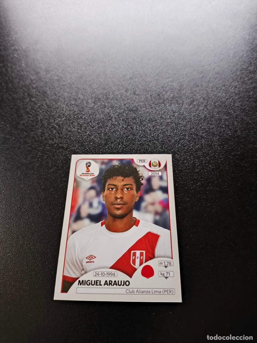 Cromos de F&uacute;tbol: 241 Miguel Araujo PERU SIN PEGAR FIFA WORLD CUP MUNDIAL RUSIA 2018 NO LIGA ESTE