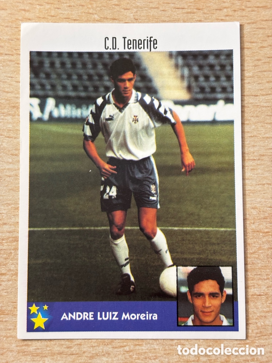 Figurine di Calcio: # 101 Andre Luiz Brasil CD Tenerife Mejores Equipos de Europa 97-98 Panini