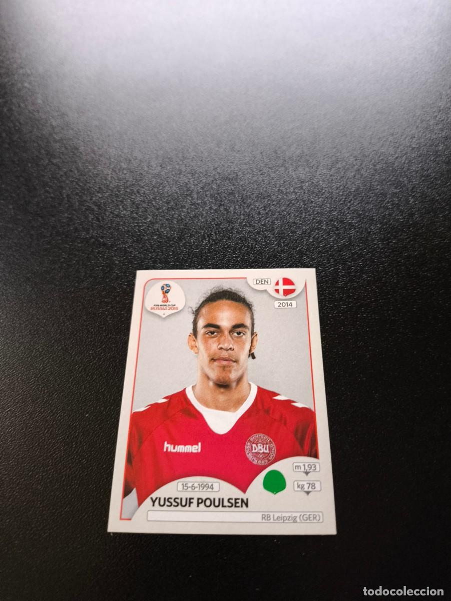Cromos de F&uacute;tbol: 270 Yussuf Poulsen DINAMARCA SIN PEGAR FIFA WORLD CUP MUNDIAL RUSIA 2018 NO LIGA ESTE