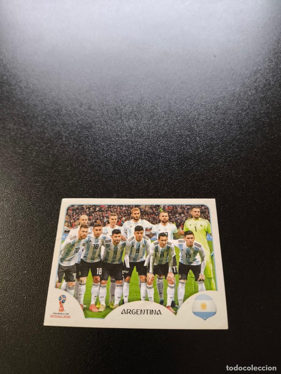 Cromos de F&uacute;tbol: 273 EQUIPO TEAM ARGENTINA CON MESSI SIN PEGAR FIFA WORLD CUP MUNDIAL RUSIA 2018 NO LIGA ESTE