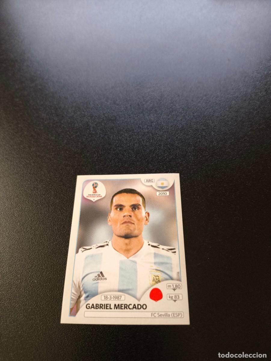 Cromos de F&uacute;tbol: 275 Gabriel Mercado ARGENTINA CON MESSI SIN PEGAR FIFA WORLD CUP MUNDIAL RUSIA 2018 NO LIGA ESTE