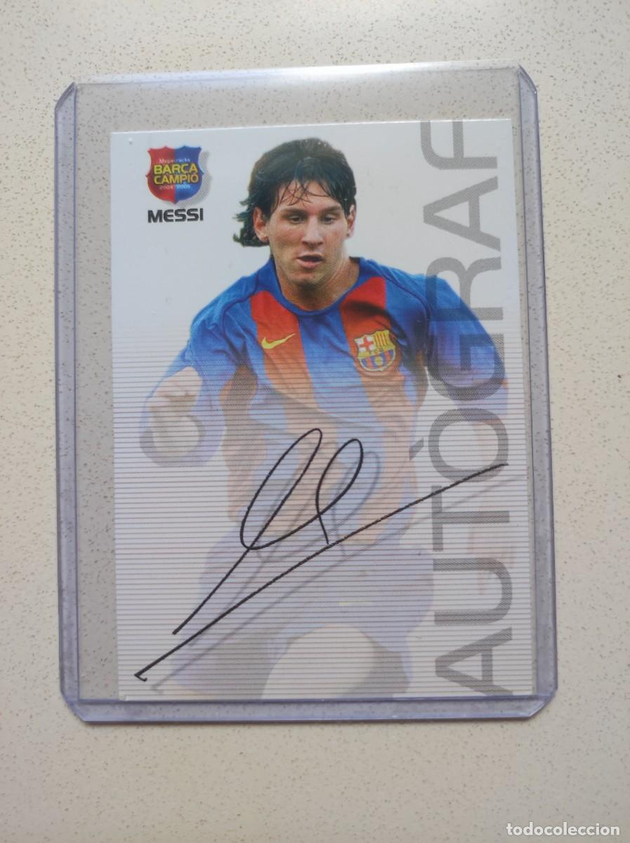 Cromos de F&uacute;tbol: Messi Rookie. FC Barcelona. Cromo 2004-2005 #89. Colecci&oacute;n Panini Bar&ccedil;a Campi&oacute;