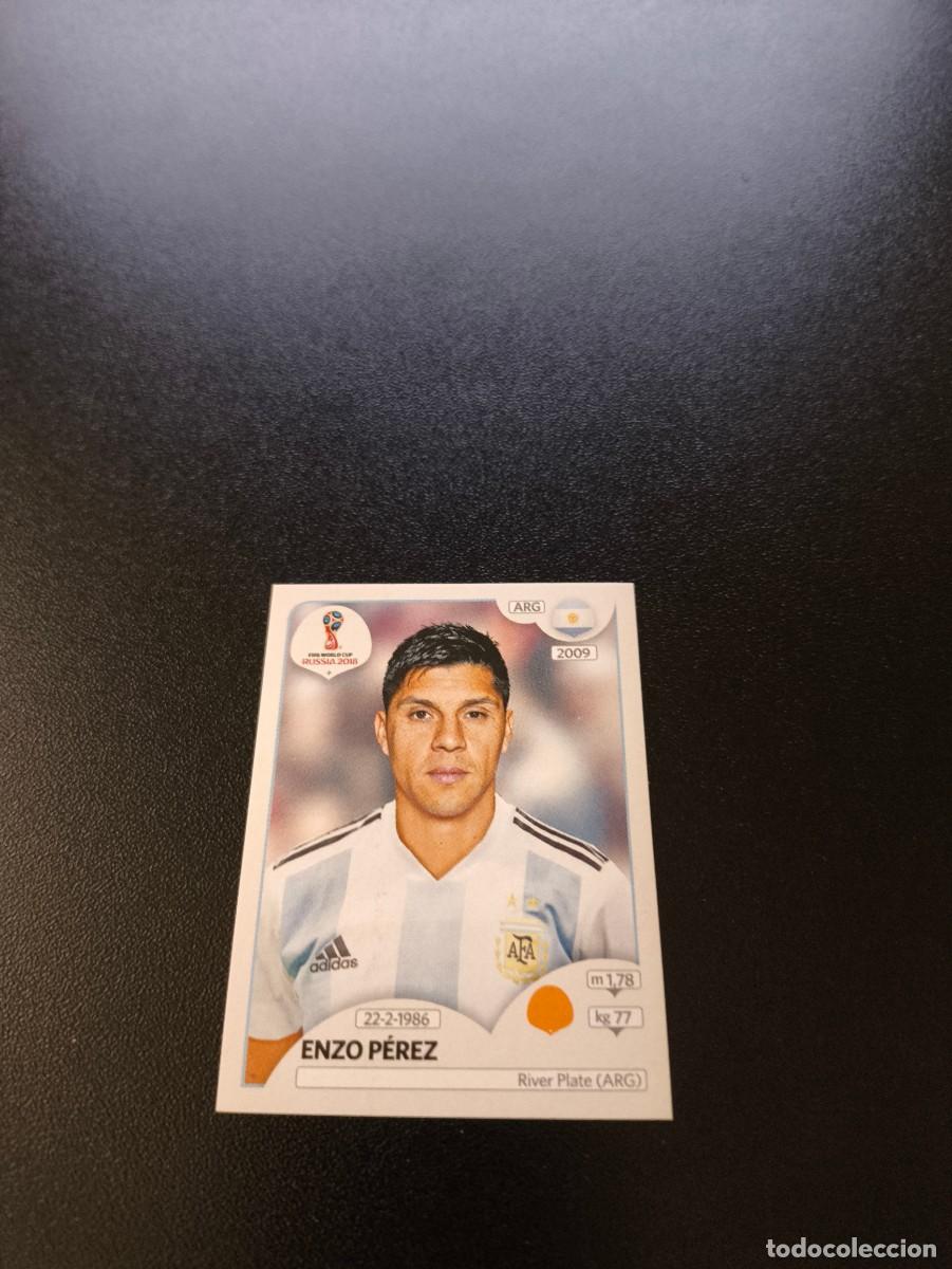 Cromos de F&uacute;tbol: 282 Enzo P&eacute;rez ARGENTINA SIN PEGAR FIFA WORLD CUP MUNDIAL RUSIA 2018 NO LIGA ESTE