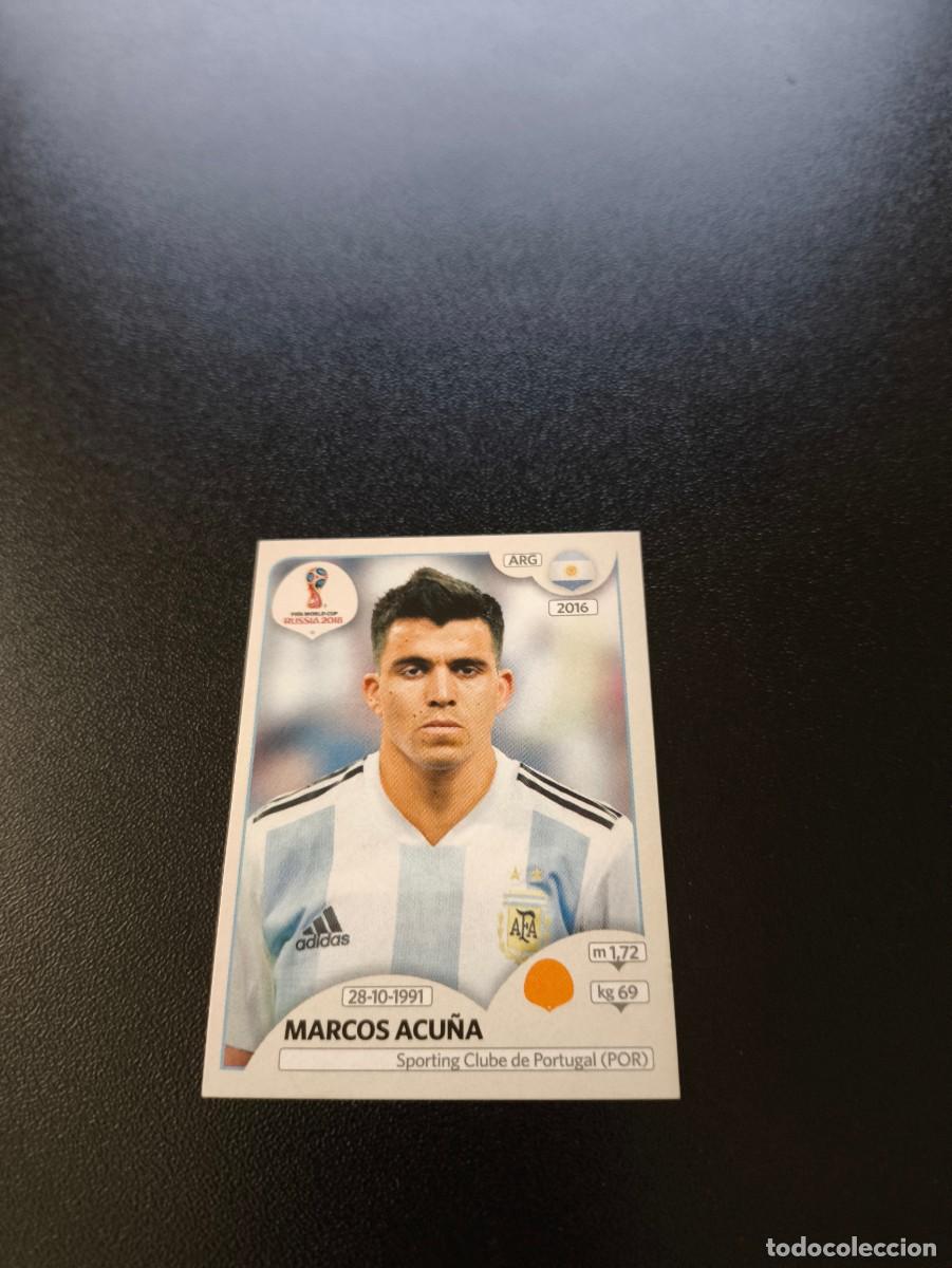 Cromos de F&uacute;tbol: 284 Marcos Acu&ntilde;a ARGENTINA SIN PEGAR FIFA WORLD CUP MUNDIAL RUSIA 2018 NO LIGA ESTE