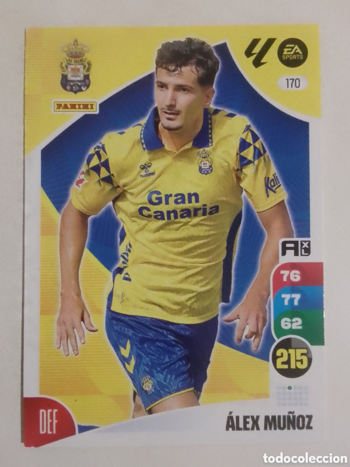 Cromos de F&uacute;tbol: Adrenalyn XL 2024-25 n&deg; 170 &Aacute;lex Mu&ntilde;oz &bull; Las Palmas.