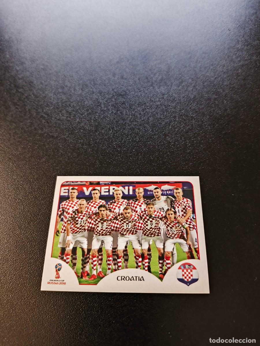 Cromos de F&uacute;tbol: 313 EQUIPO TEAM CON MODRIC CROACIA SIN PEGAR FIFA WORLD CUP MUNDIAL RUSIA 2018 NO LIGA ESTE