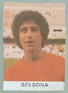 Cromos de F&uacute;tbol: Solsona (Valencia C. F.) Los 25 Internacionales de Espa&ntilde;a (Caramelos Pez) Mundial 82