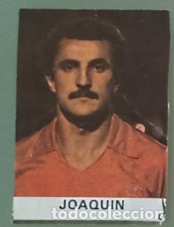 Cromos de F&uacute;tbol: Joaqu&iacute;n (Sporting de Gij&oacute;n) Los 25 Internacionales de Espa&ntilde;a (Caramelos Pez) Mundial 82