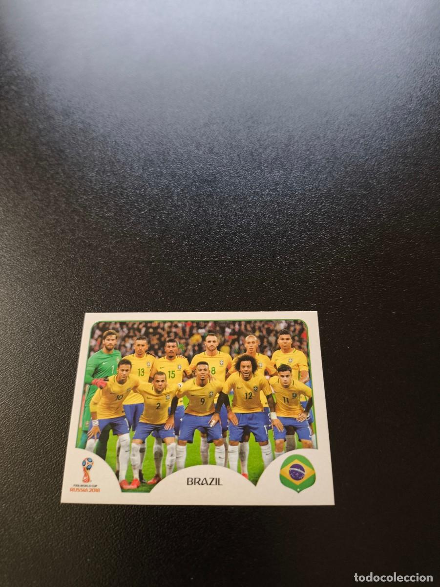 Cromos de F&uacute;tbol: 353 TEAM EQUIPO CON NEYMAR BRASIL SIN PEGAR FIFA WORLD CUP MUNDIAL RUSIA 2018 NO LIGA ESTE
