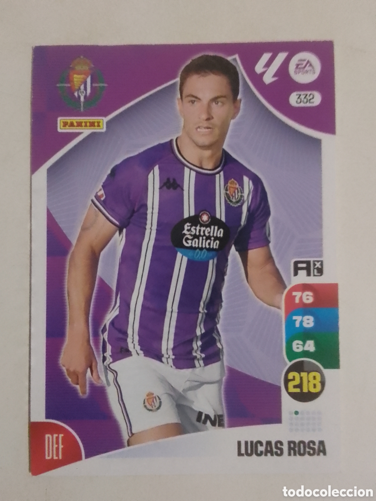 Cromos de F&uacute;tbol: Adrenalyn XL 2024-25 n&deg; 332 Lucas Rosa &bull; Valladolid.