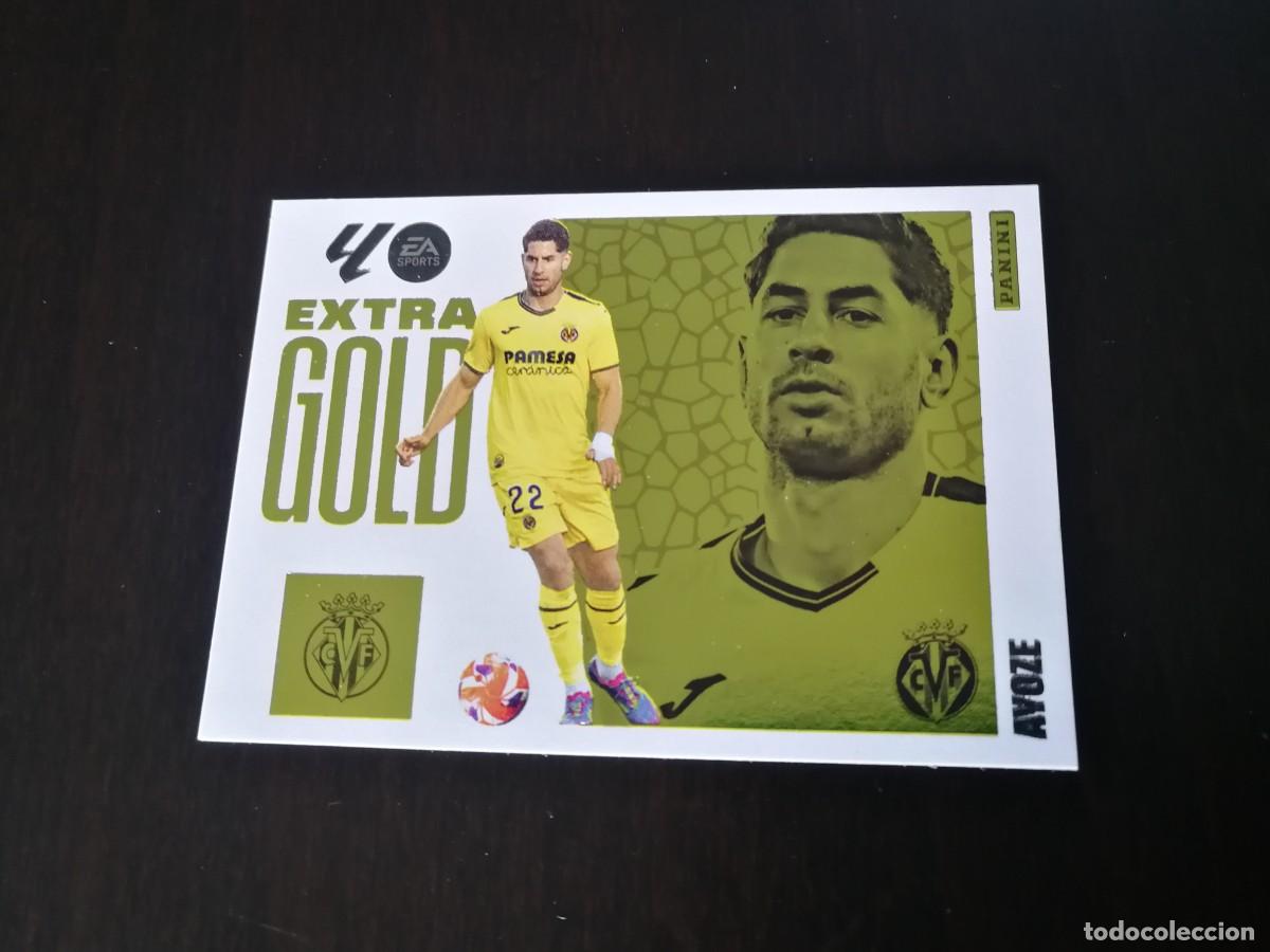 Cromos de F&uacute;tbol: AYOZE VILLARREAL EXTRA GOLD LIGA ESTE 2025/2026 25 26 NUEVO DE SOBRE