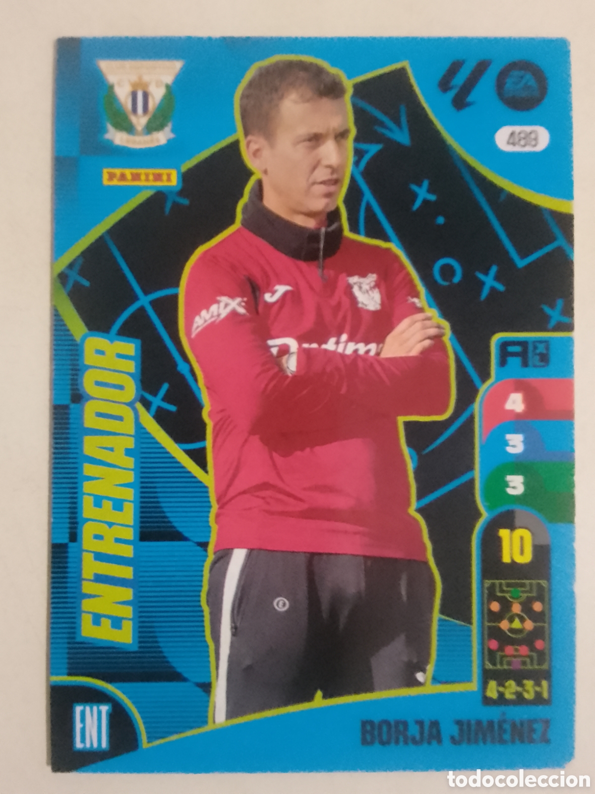 Cromos de F&uacute;tbol: Adrenalyn XL 2024-25 n&deg; 489 Borja Jim&eacute;nez &bull; Legan&eacute;s.