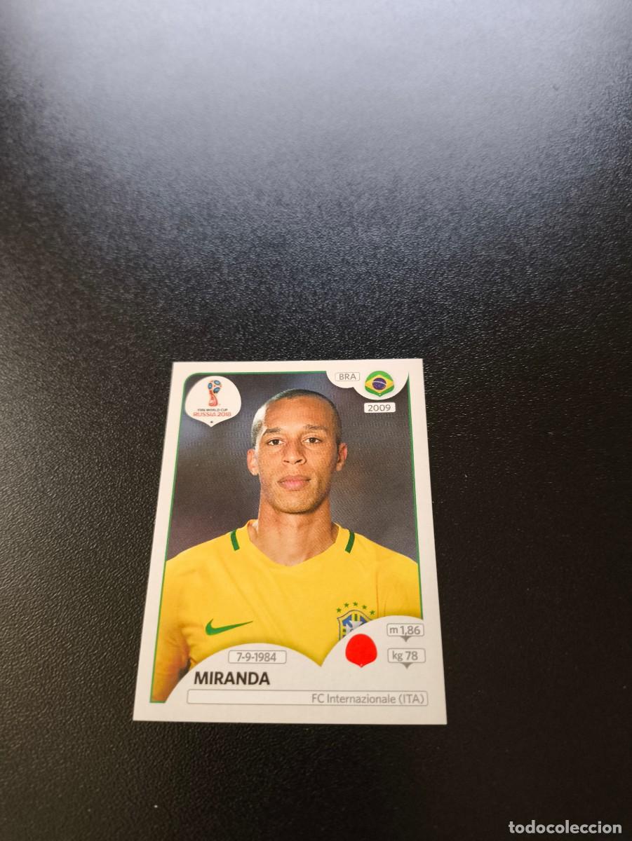 Cromos de F&uacute;tbol: 357 Miranda BRASIL SIN PEGAR FIFA WORLD CUP MUNDIAL RUSIA 2018 NO LIGA ESTE