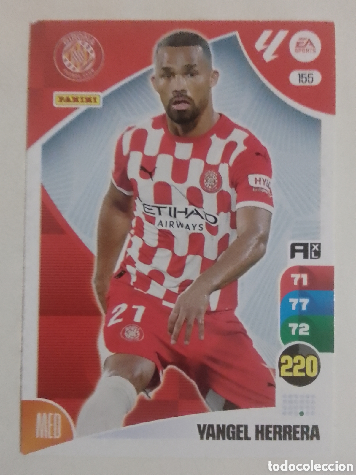Cromos de F&uacute;tbol: Adrenalyn XL 2024-25 n&deg; 155 Yangel Herrera &bull; Girona.
