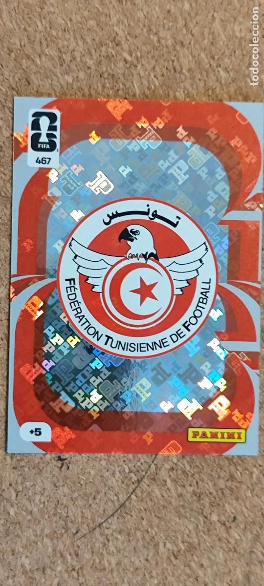 Cromos de F&uacute;tbol: ADRENALYN XL FIFA WORLD CUP 2026 CARD ESCUDO TUNEZ # 467 PANINI