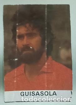 Cromos de F&uacute;tbol: Guisasola (Ath. Bilbao) Los 25 Internacionales de Espa&ntilde;a (Caramelos Pez) Mundial 82
