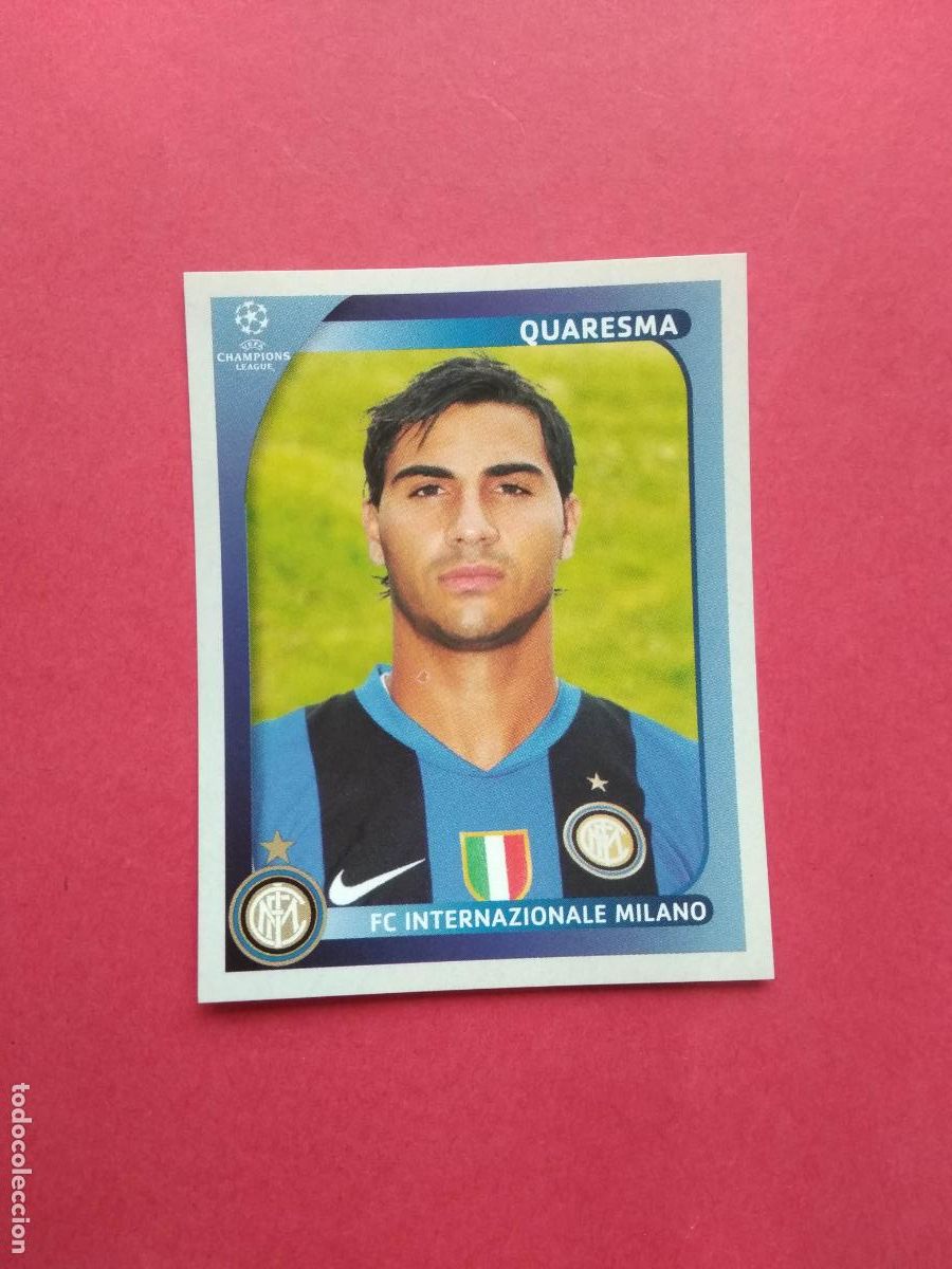 Cartes &agrave; collectionner de Football: PANINI UEFA CHAMPIONS LEAGUE 08 09 2008 2009 NUNCA PEGADO INTER DE MILAN N&ordm; 311 QUARESMA