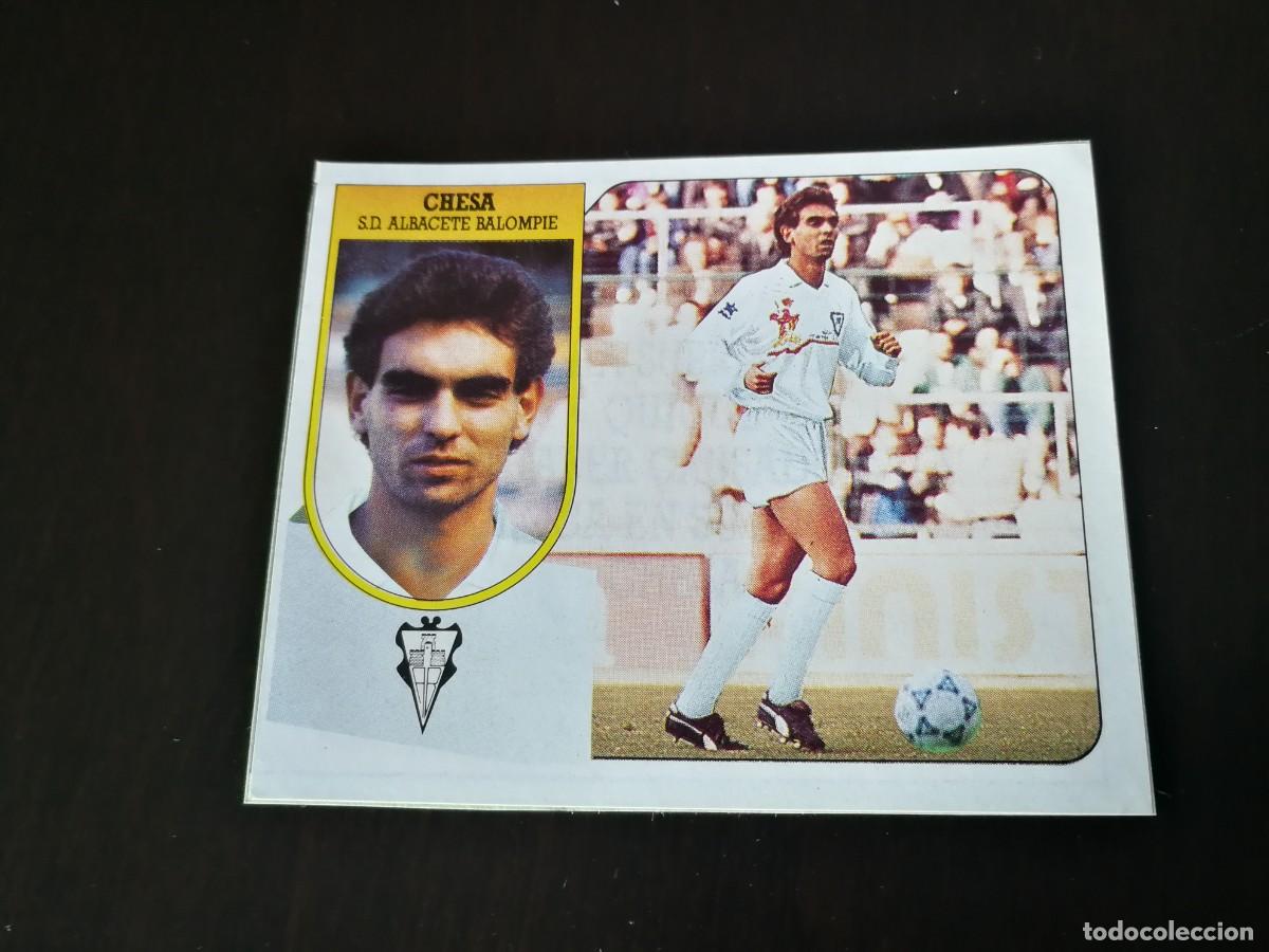 Cromos de F&uacute;tbol: Chesa Coloca SD Albacete Editorial Este 91/92, cromo de pegatina despegado